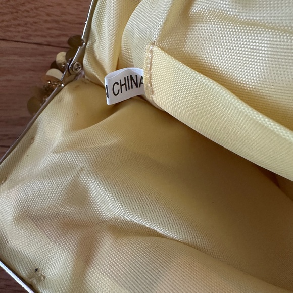 Gold Beaded Evening Bag with Chain Strap - Picture 8 of 13